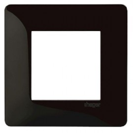 Plaque simple noire - Essensya - Hager - WE401N
