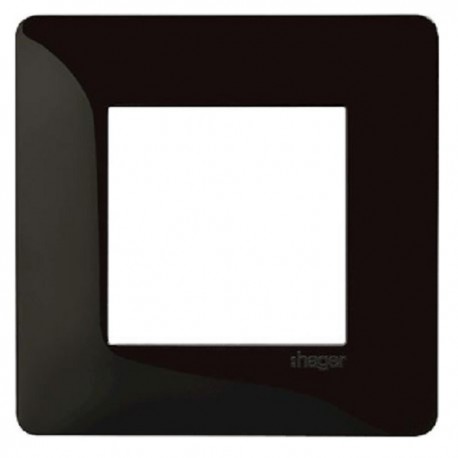 Plaque simple noire - Essensya - Hager - WE401N