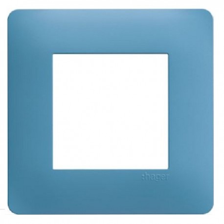 Plaque simple bleu - Essensya - Hager - WE441