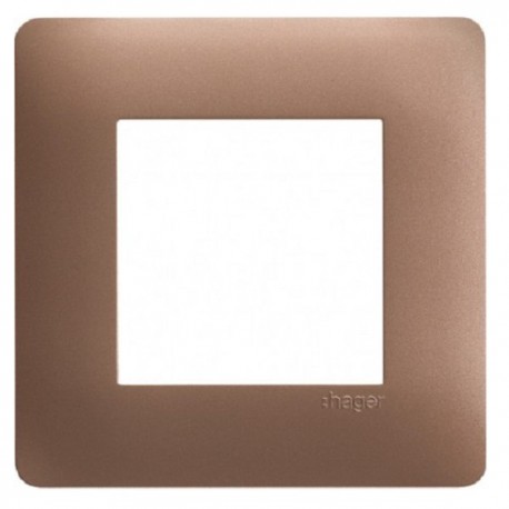 Plaque simple bronze - Essensya - Hager - WE461