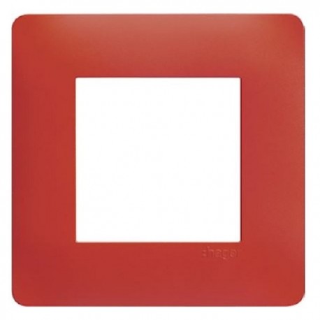 Plaque simple rouge - Essensya - Hager - WE471